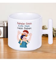 Babalar Günün Kutlu Olsun Canım Babam Baskılı Hediyelik T Kupa Bardak