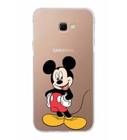 Samsung Galaxy J4 Plus  Kamera Korumalı Kapak Mickey Mouse Tasarımlı  Şeffaf  Kılıf