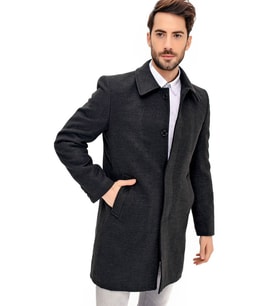 PLT8365 DEWBERRY ERKEK PALTO-ANTRASİT