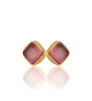 Kadir Jewellery 22 Ayar Altın Kaplama Kadın Minimal Küpe -El İşçiliği Ve Hipoalerjenik Küpe