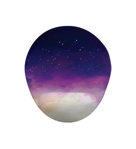 Galaxy 6 Oval Bilek Destekli Mouse Pad