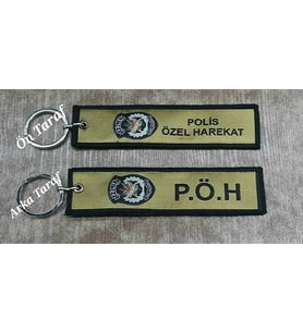 Polis Özel Harekat PÖH Nano Örme Anahtarlık - Kumaş Anahtarlık
