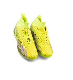 SPORTAÇ 102 Genç Halı Saha Futbol Ayakkabı NEON SARI_LİLA_SİYAH (Sarı - Lila)