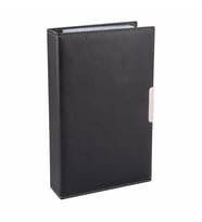 KARTVİZİT ALBÜMÜ 4 SIRALI 192 KARTLIK 16X26,5 CM (Siyah)