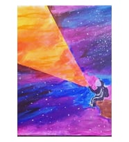 Dışarıda Bir Yerde Tablo Ahşap Poster Dekoratif