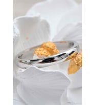 Klasik 3mm 925 Ayar Gümüş Alyans (Gold)