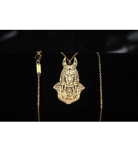 Anubis Kolye Ölümden Öte Yaşam Tanrısı Yeraltı Dünyasına Yolculuğu Kolye