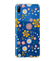 Huawei P Smart Z Uyumlu Kapak Flowers Tasarımlı Şeffaf Silikon Kılıf