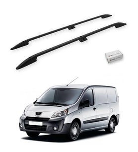 Turtle Drs Tuning Peugeot Tepee Expert (Mk2) 2006-2016 / Kısa Şasi Tavan Çıtası Crown Siyah
