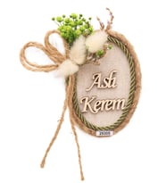 50 Adet 10x7cm Magnet Doğal Çiçekli  Söz Nişan Düğün Hediyesi Ahşap İsimli (Karışık)