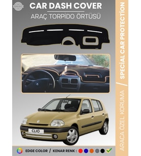 RENAULT CLIO 2 AIRBAGSIZ (2001-2012) Torpido Örtüsü Ön Göğüs Koruma Torpido Koruma Araca Özel
