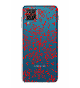 Samsung Galaxy A12  Kamera Korumalı  Kapak Nostalji Desen Tasarımlı  Şeffaf Kılıf