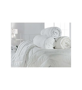 CottonBox Tek Kişilik Harem Örme Yorgan 155x215 Beyaz