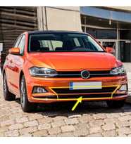VW Polo 2018-2021 Ön Tampon Orta Izgara Krom Çıtalı 2G0853677M