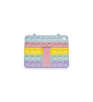 iPad 2022 10.9 İnç  (10.nesil)  Petit Standlı Tablet Silikon Kılıf (Pembe Geçişli)