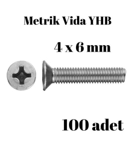 Metrik Vida Civata Yhb 4x6 100'lü Paket