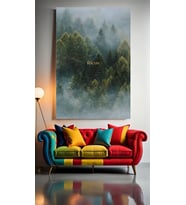 ODAKLAN VE HEDEFE KİTLEN V1 Ev Duvar Salon Güzellik Salonu Ofis Dükkan Dekarasyon Kanvas Tablo (Çok Renkli)