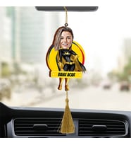Kişiye Özel Süper Kadın Ahşap Dikiz Ayna Araba Süsü