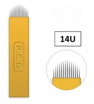 10 Adet Pcd 0.25mm Kalınlık Kalıcı Makyaj Microblading Iğnesi 14U