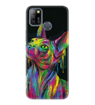INFINIX Smart 4 5 6 Zero 8 S5 Pro Kılıf Desemli Silikon Color Cat 1754