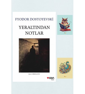 Yeraltından Notlar - Fyodor Mihailoviç Dostoyevski - CAN YAYINLARI -9789750739491- Not Defterli Seti (Renksiz)