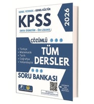 2026 KPSS Lise Ön Lisans Tüm Dersler Soru Bankası Çözümlü Tasarı Yayınları