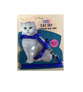 ANS Lüks Gato Kedi Göğüs Takım Tasması Mavi