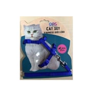 ANS Lüks Gato Kedi Göğüs Takım Tasması Mavi