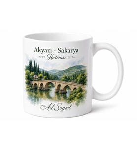 Akyazı Tarihi Dokusu ve Doğası Sakarya Hatırası Kupa Bardak Hediye