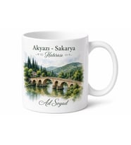 Akyazı Tarihi Dokusu ve Doğası Sakarya Hatırası Kupa Bardak Hediye