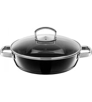 Wmf Fusiontec 05.2046.5291 Tencere, 4,1 L, Yuvarlak, Siyah, Dökme Demir, Çelik, 250 °C, Almanya