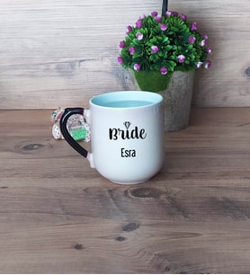 Bride Kupa Bardak Sihirli Oval Gelin Hediyesi