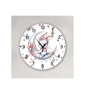 bilge Tasarım Çocuk Odası Duvar Saati 30 x 30 CM (Karışık)