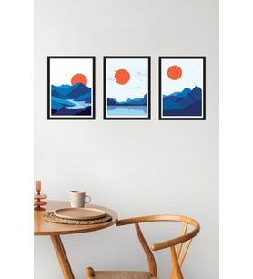 Minimal Soyut Ahşap Dekor Tablo 17x23  M5 (Beyaz)