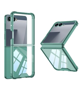 Galaxy Z Flip 7 Kılıf Zore Full Camlı Kıpta Kapak