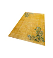 Yün Eskitme El Yapımı Halı 140x253 cm F1324