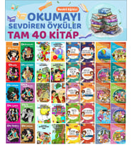 2.Sınıflar İçin Renkli Eğitici Okumayı Sevdiren Hikayeler 2 (40 Kitap)