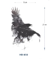 HB-850 ORTA BOY KARTAL DESEN GEÇİCİ DÖVME-TATTO