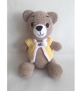 Cingöz Ayıcık Amigurumi Organik Oyuncak