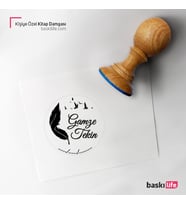 Kişiye Özel Kitap Damgası Kitap Mührü Kaşe Kitap Mühür Özel Damga 179