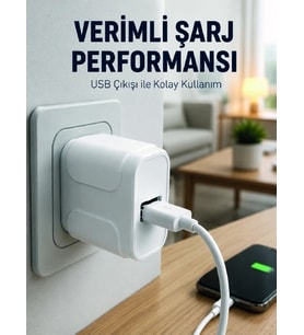 12w Usb Şarj Adaptörü Ev Ve Ofis Kullanımına Uygun
