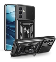 Samsung Galaxy A26 Uyumlu Kılıf Magnetik Standlı Kamera Korumalı Zore Sürgülü Vega Kapak