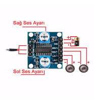 PAM8406 Modül 2 x 5W Sterio Ses Yükseltici Amfi Class D Amfilikat
