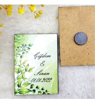 30 Adet Ahşap Nikah Buzdolabı Magnet Nikah Hediyelikleri 8-