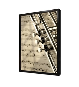 Trompet Çerçeveli Mdf Tablo