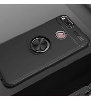 Xiaomi Mi 5X Kılıf Yüzüklü Magnetli Ravel Case (Siyah)
