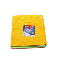 15 ADET ACORD KOD-536 DÖKME 40X40CM RENKLİ MİKROFİBER TEMİZLİK BEZİ EKSTRA EMİCİ TÜM YÜZEYLER İÇİN (5343)