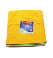 15 ADET ACORD KOD-536 DÖKME 40X40CM RENKLİ MİKROFİBER TEMİZLİK BEZİ EKSTRA EMİCİ TÜM YÜZEYLER İÇİN (5343)