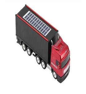 TIR Model Kablosuz Hoparlör TF Kart USB Bluetooth FM Radyo Aux Destekli Bluetooth Speaker GÜNEŞ ENERJİLİ