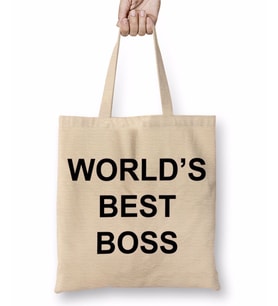 World's Best Boss Bez Çanta Uzun Saplı